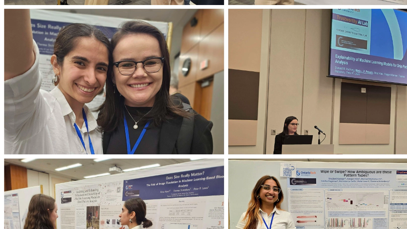 Ainaz, Joelma, and Shaijieni present at the Canadian Society of Forensic Science Conference