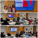 Ainaz, Stanard and Paula lead AI Workshop Ajax Public Library