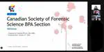 Dr. Peter Lewis and Dr. Theresa Stotesbury give invited talks as part of the Canadian Society for Forensic Science's Webinar Series